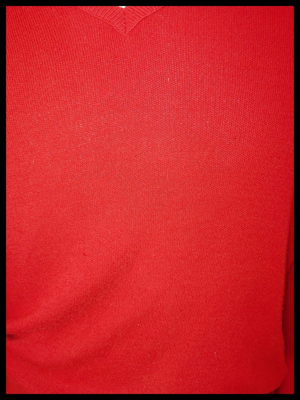 Vintage Puritan Red V-Neck Sweater - Picture 4 of 4